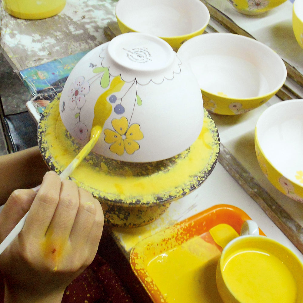 Little princess ceramic bowl with hand-painted detail