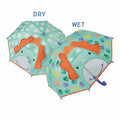 Kids 3D dinosaur colour-changing umbrella