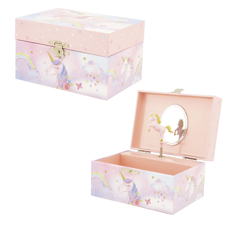 Personalised Girls Musical Jewellery Box - Unicorn