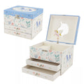 Personalised Girl's Musical Jewellery Box - Blue Unicorn