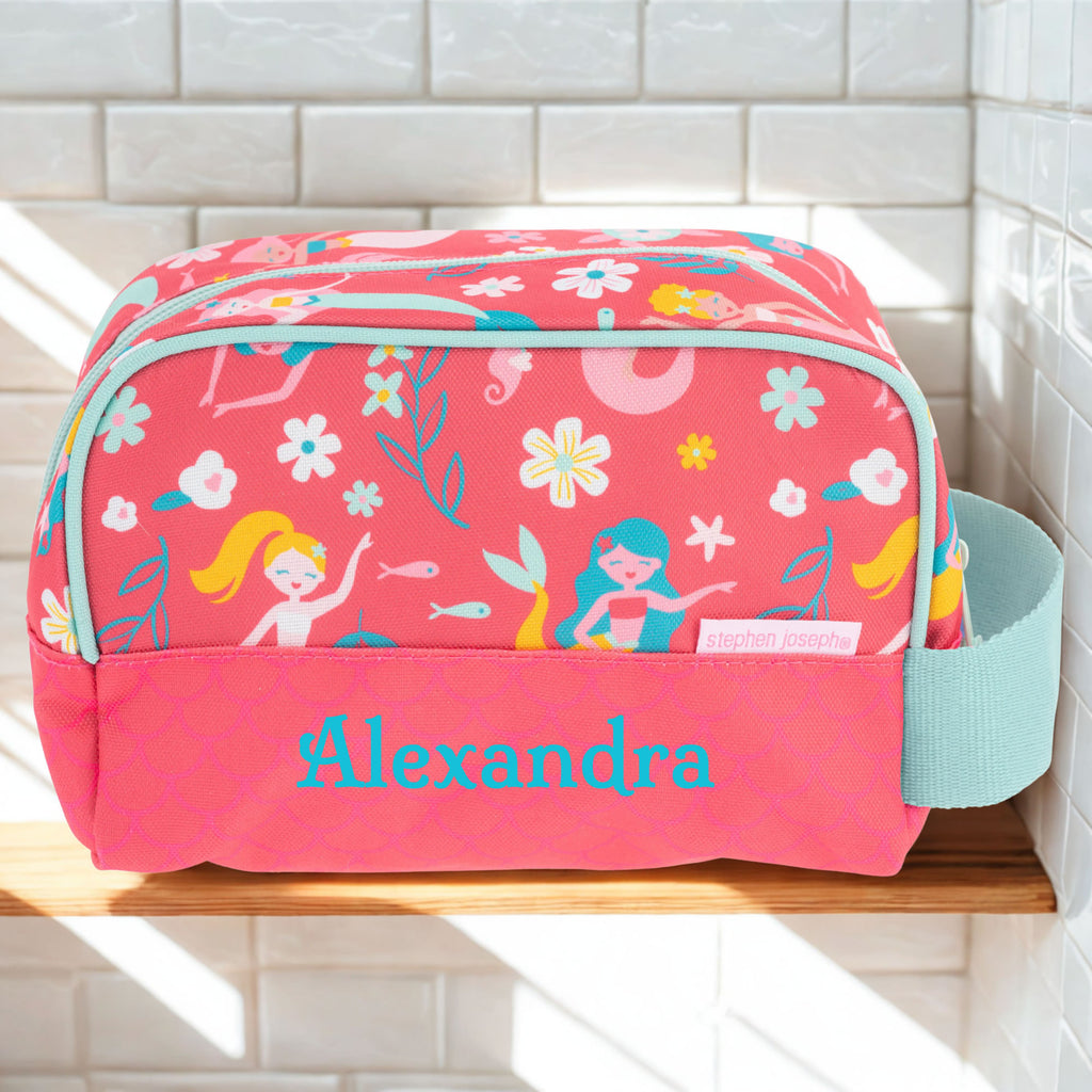 Personalised Kids Mermaid Wash Bag