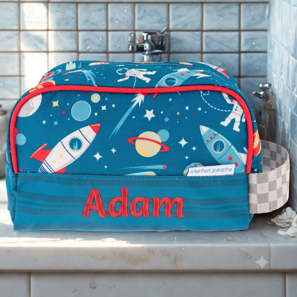 Personalised Kids Space Wash Bag