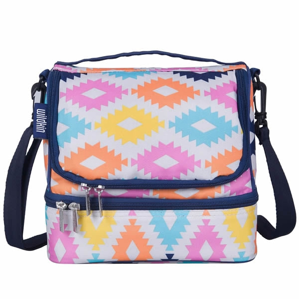 Aztec lunch bag with two compartments