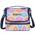 Aztec dual-compartment lunch bag