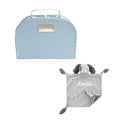 Baby comforter and soft toy in a personalised suitcase