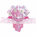 Baby girl pop-up greeting card