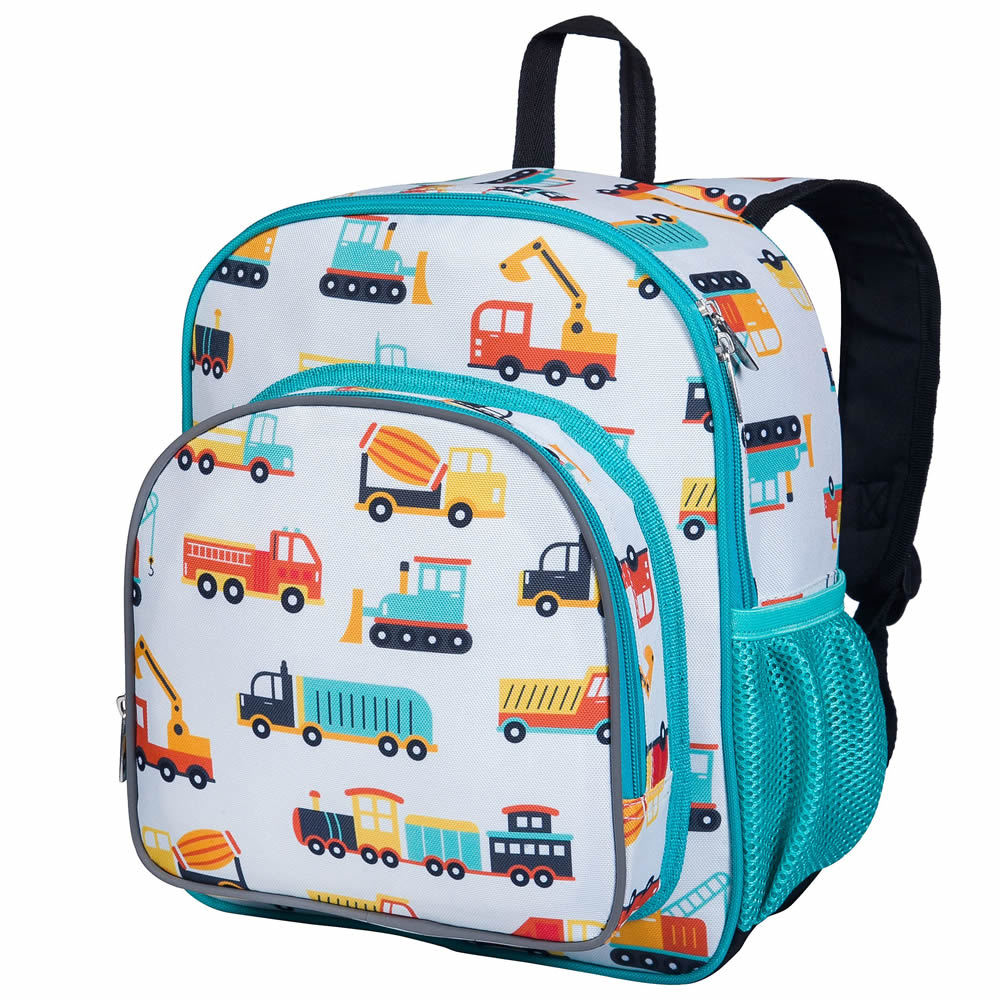 Construction design backpack for children
