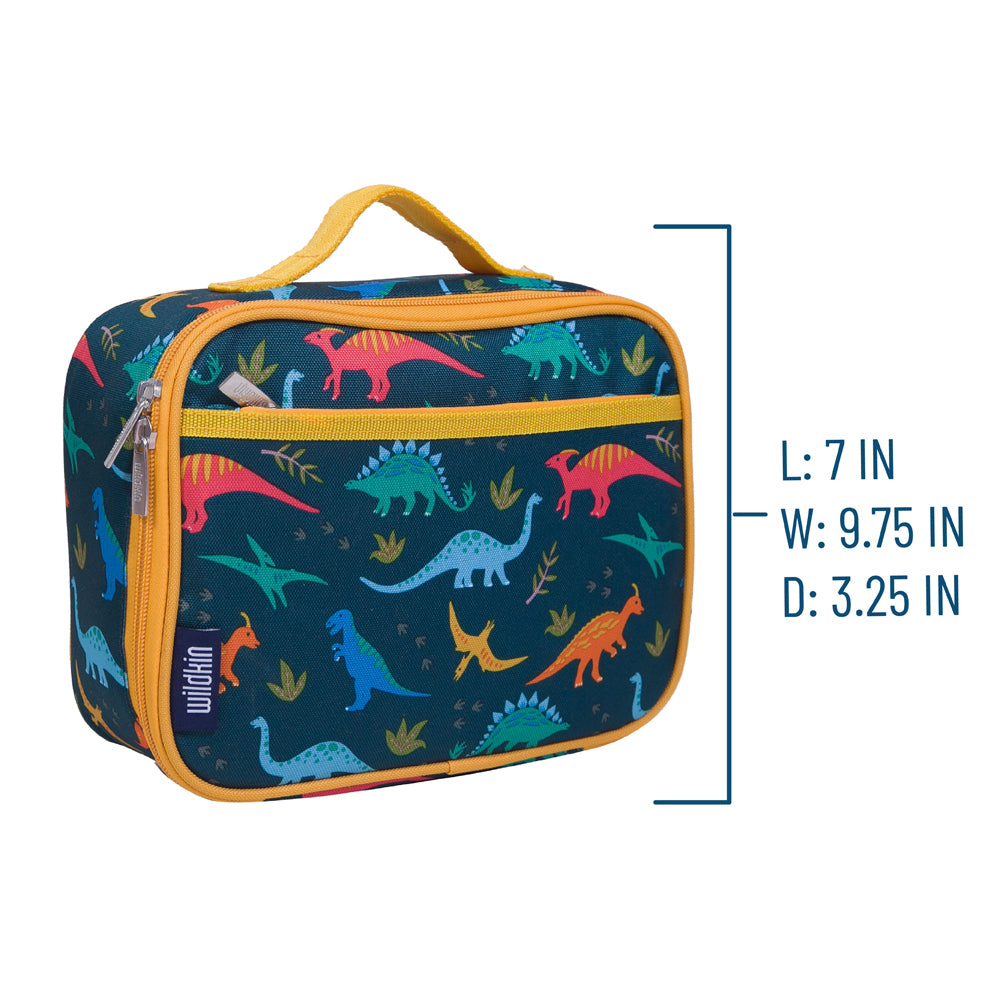 Jurassic dinosaur lunch bag detail