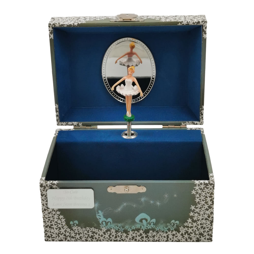 Personalised Ballerina at Night jewellery box