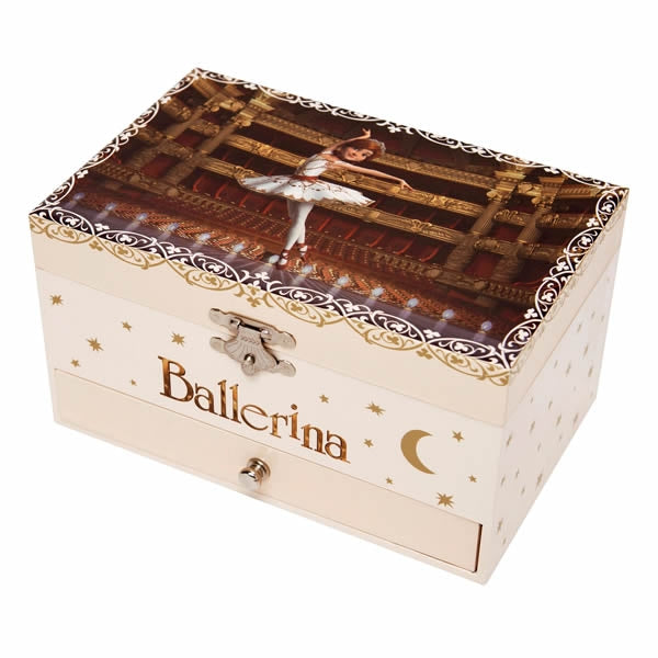 Ballerina musical jewellery box for children