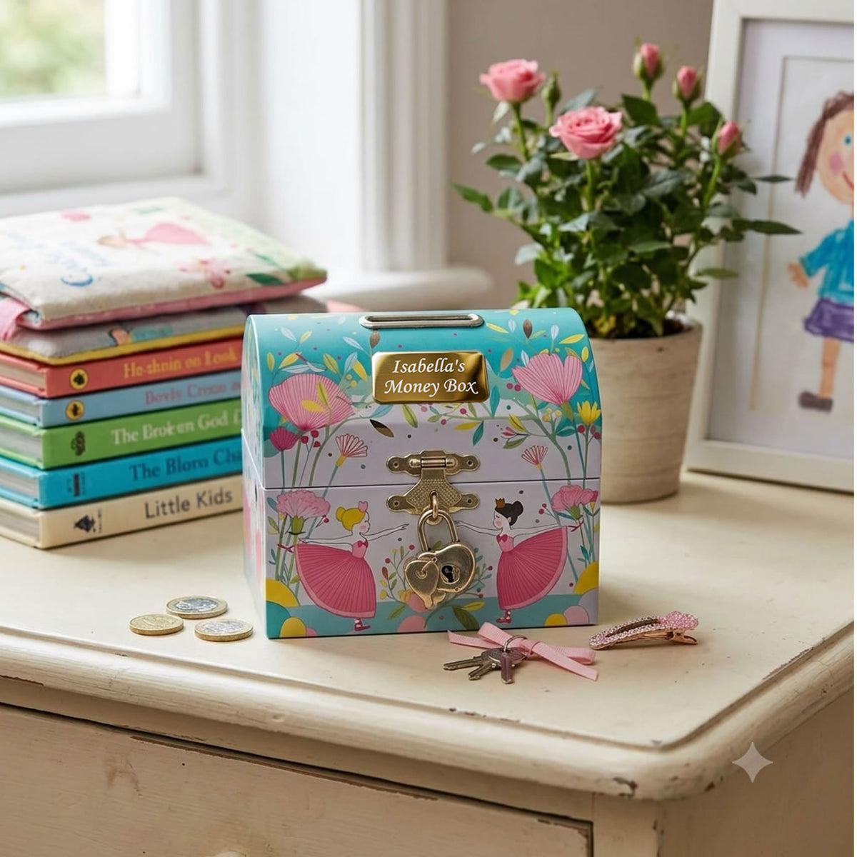 Personalised Children's Money Box - Ballerina