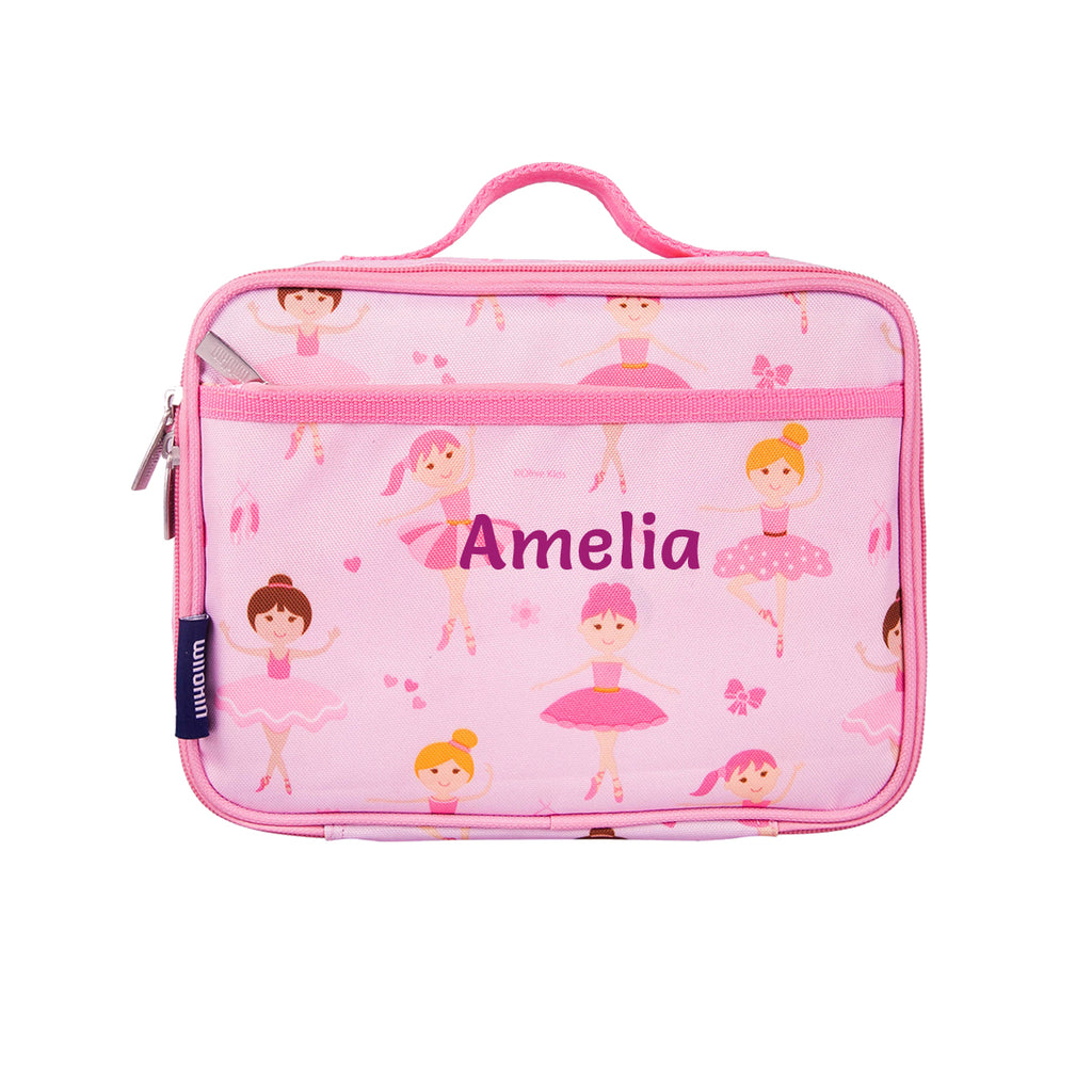 Personalised ballerina lunch bag for girls