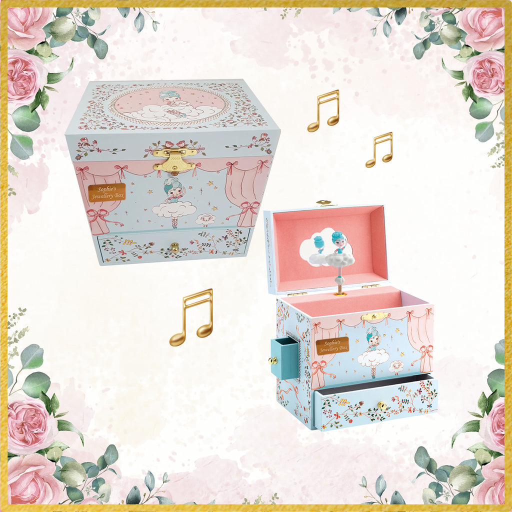 Personalised Girls Jewellery Box - Ballerina on Stage
