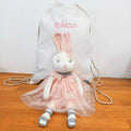 Ballerina bunny toy with personalised bag