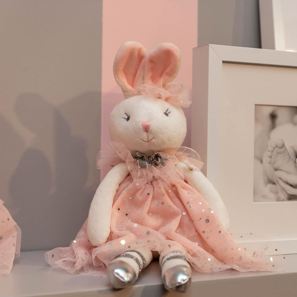 Ballerina bunny soft toy for children
