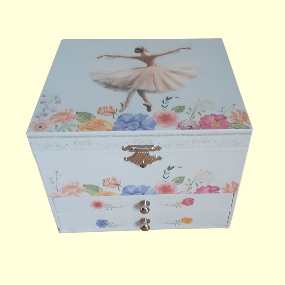 Ballerina musical jewellery box for children