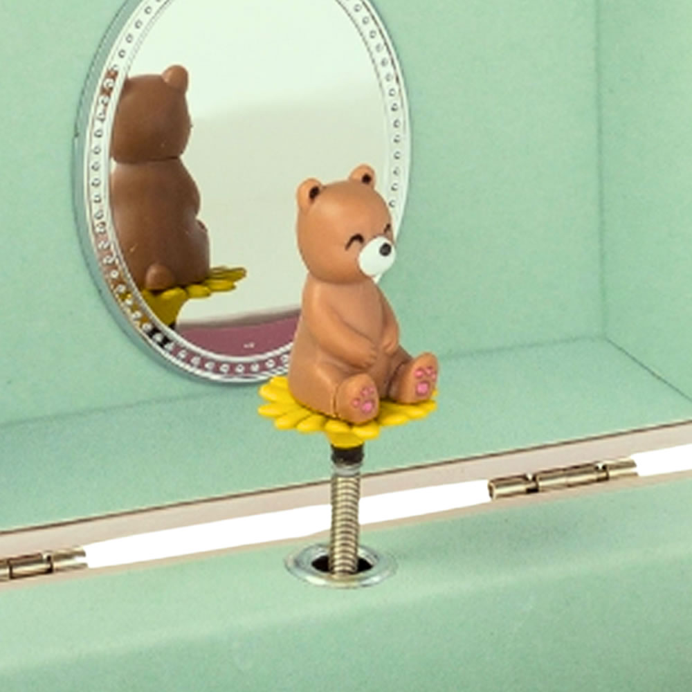 Open bear figurine music box