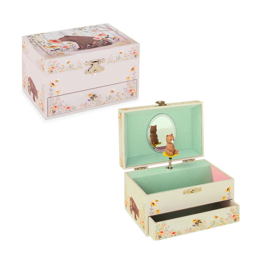 Personalised bear musical box for children