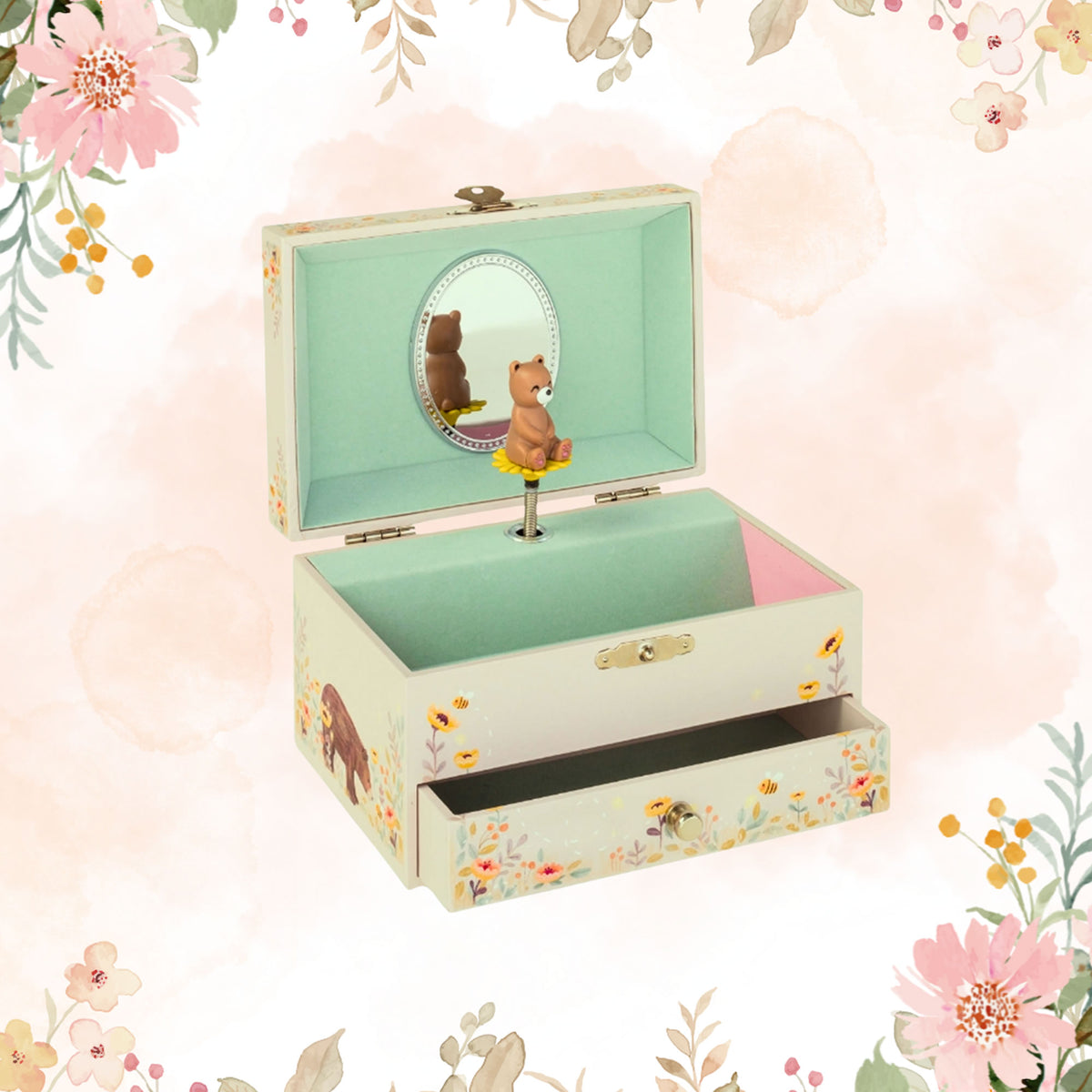 Personalised Musical Jewellery Box - Bear