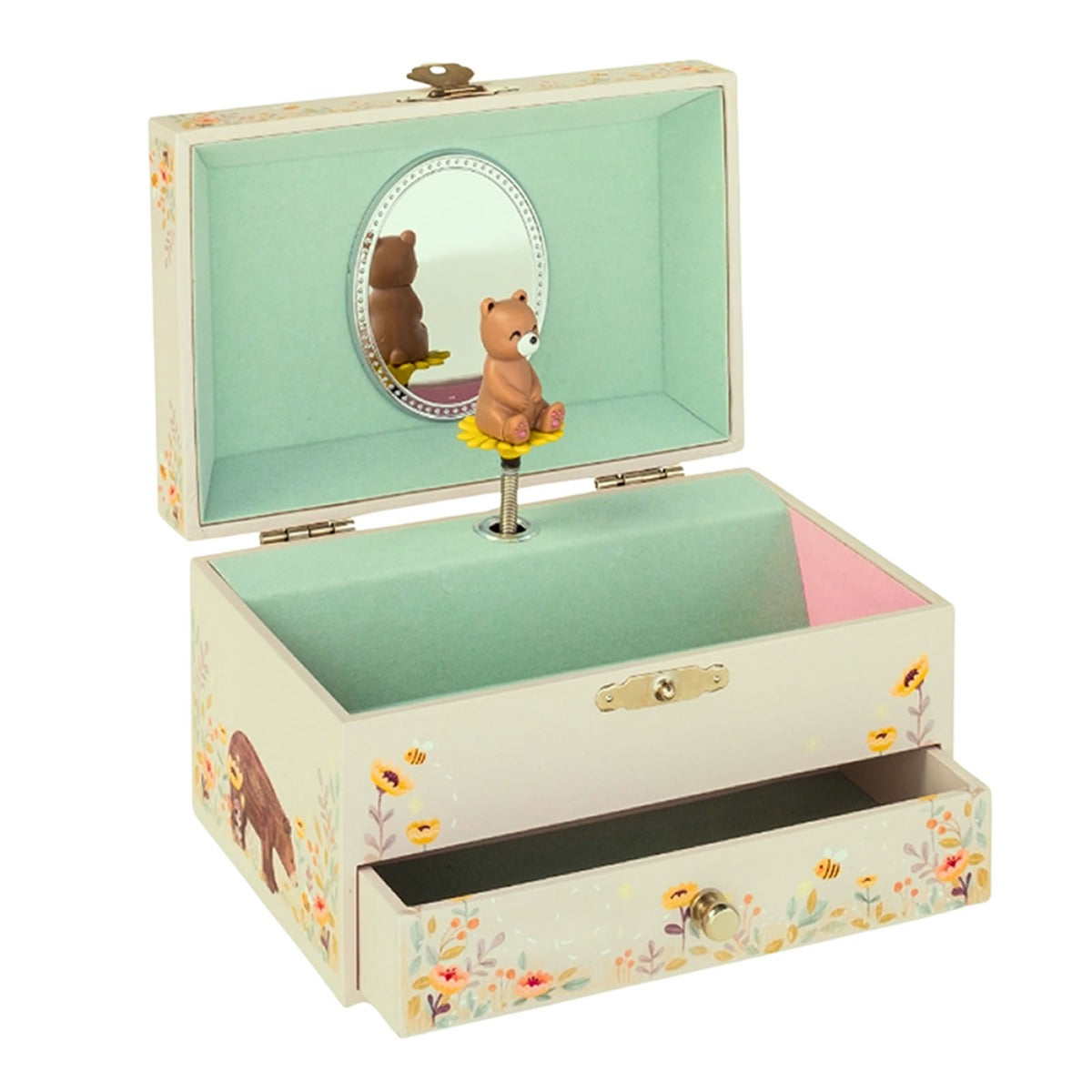Open children’s bear music box