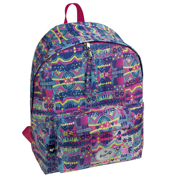 Girls’ blue Aztec backpack