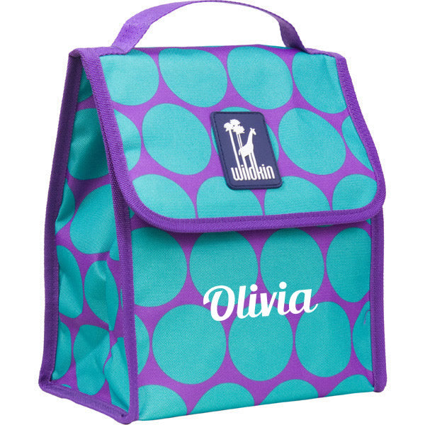 Blue dots lunch bag for children