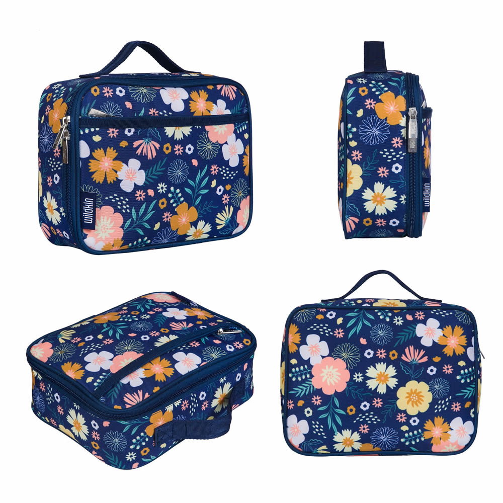Blue flower lunch box for kids