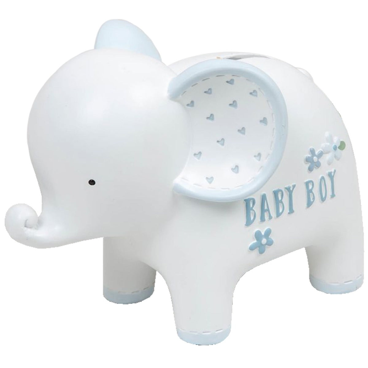 Blue elephant money box for boys