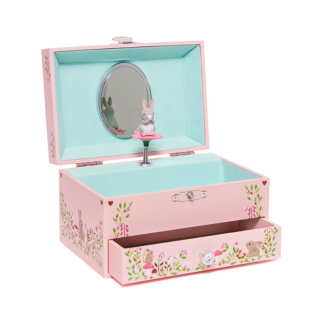 Woodland bunny musical box
