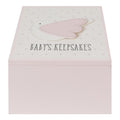 Personalised pink bird baby keepsake box