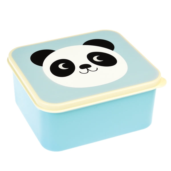 Blue panda lunch box for children