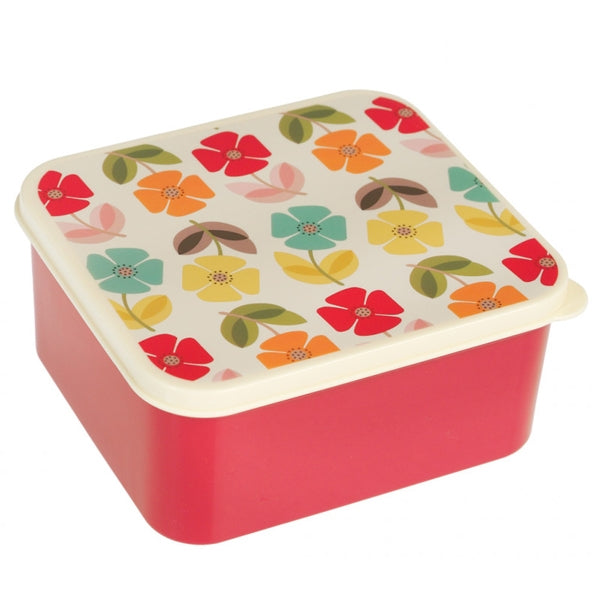 Multicoloured poppy lunch box for children