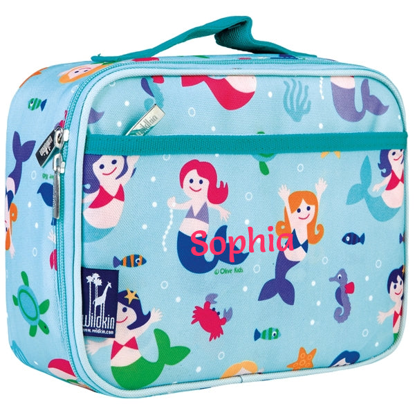 Personalised Wildkin mermaid lunch box