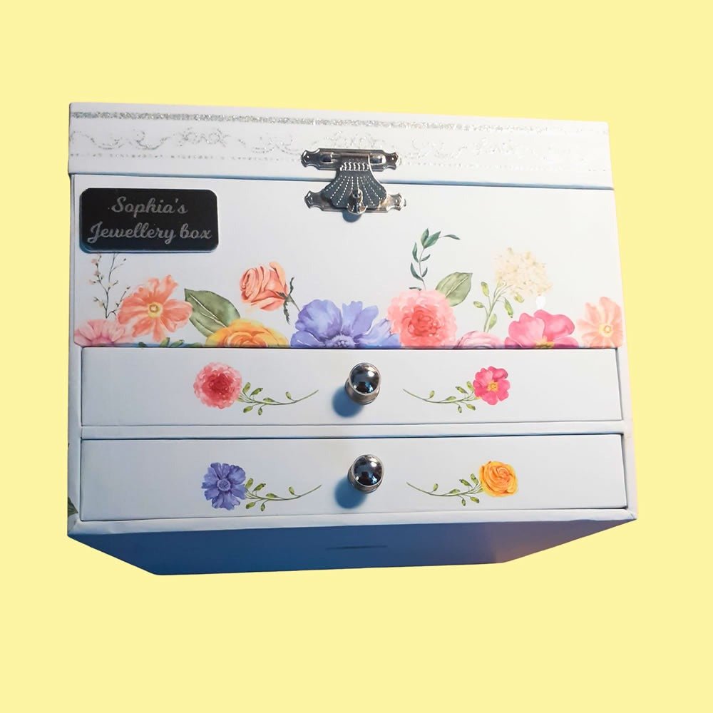 Closed ballerina musical jewellery box
