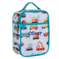 Personalised construction lunch bag for children