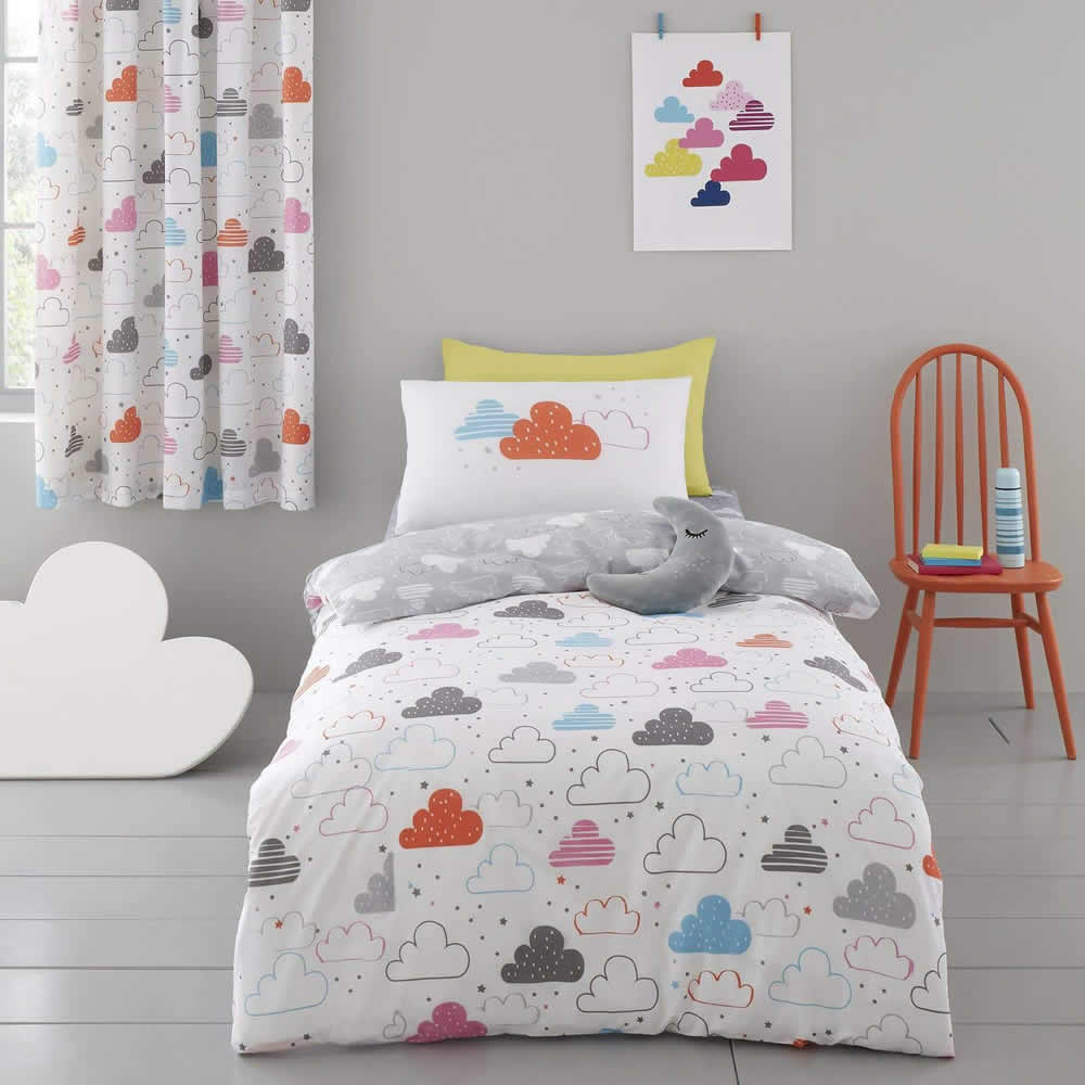 100% cotton cloud cot duvet cover