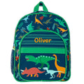 Personalised embroidered dinosaur backpack