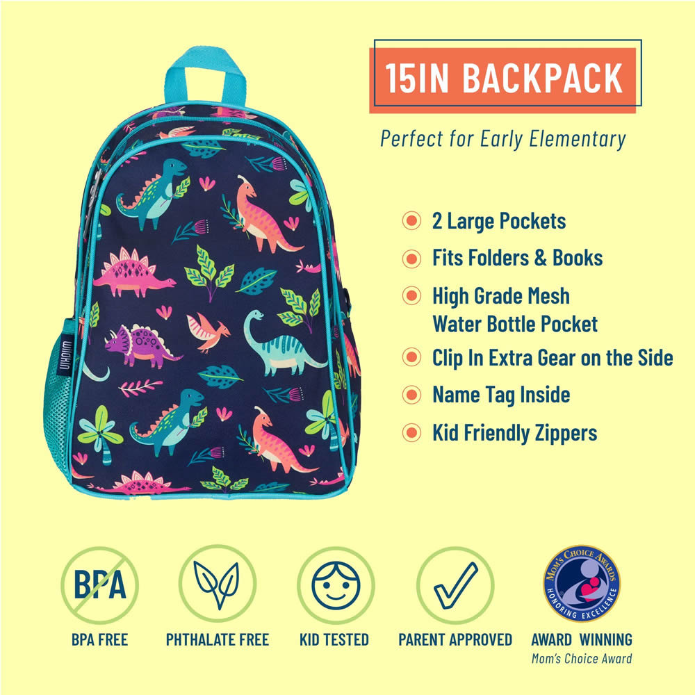 Girls’ dinosaur toddler backpack