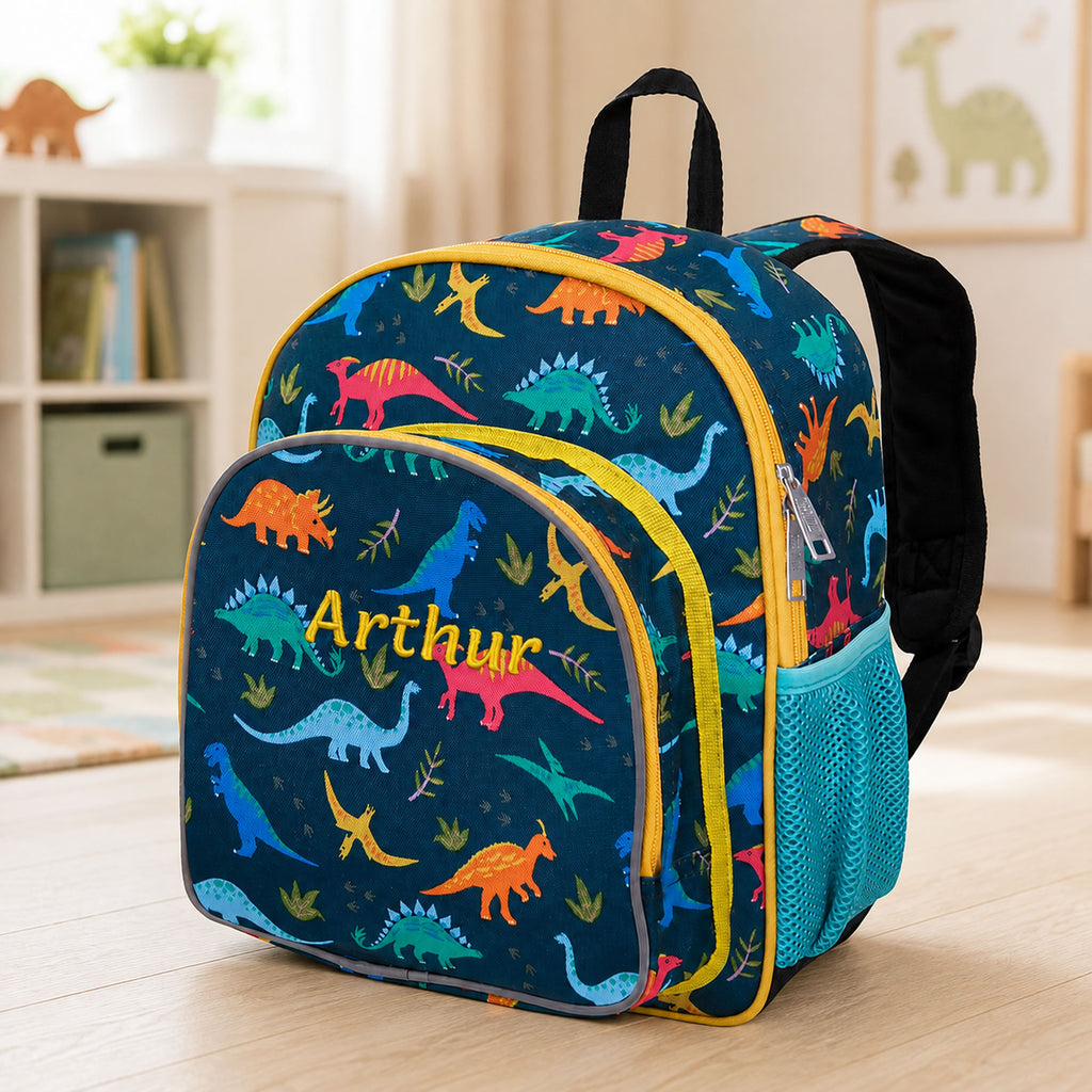 Personalised Toddler Backpack - Jurassic Dinosaur, alternate view