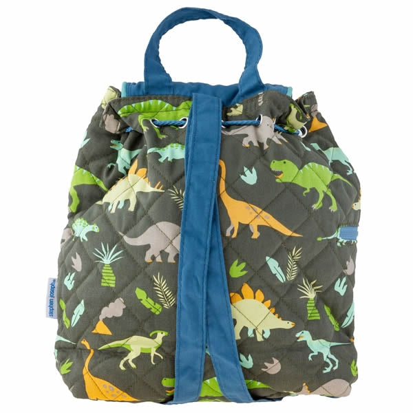 Rear view of a dinosaur toddler backpack