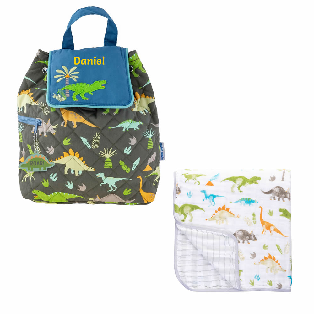 Personalised dinosaur toddler backpack