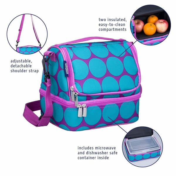 Double-decker lunch bag for kids