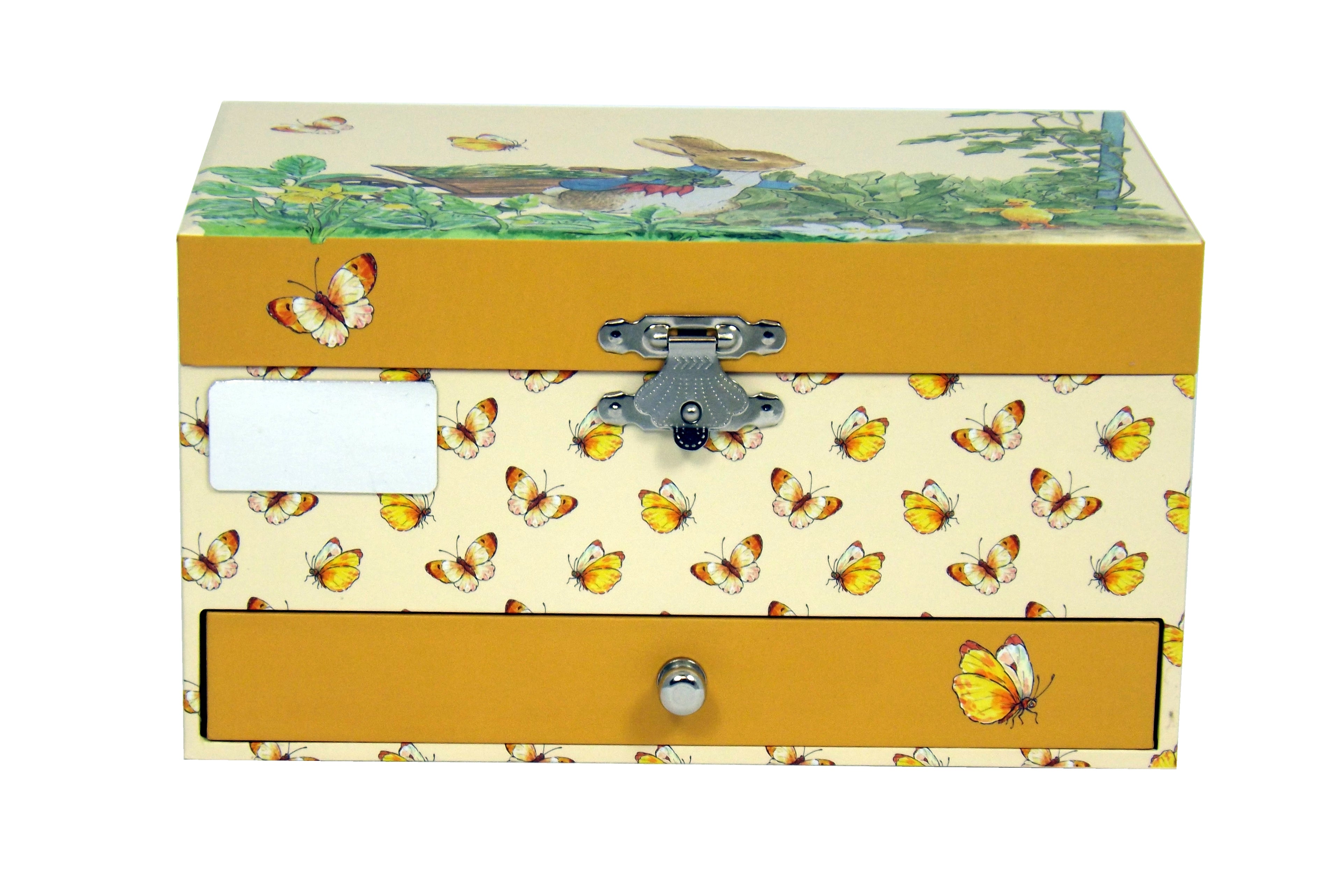 Large Peter Rabbit wooden music box