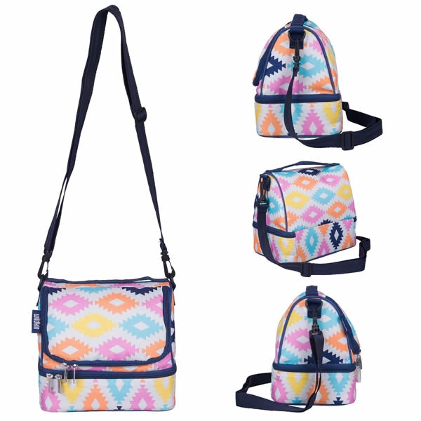 Dual-compartment Wildkin lunch bag