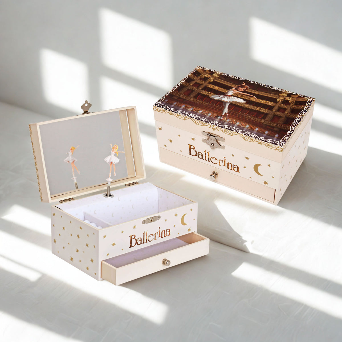 Personalised Girls Musical Jewellery Box - Classical Ballerina