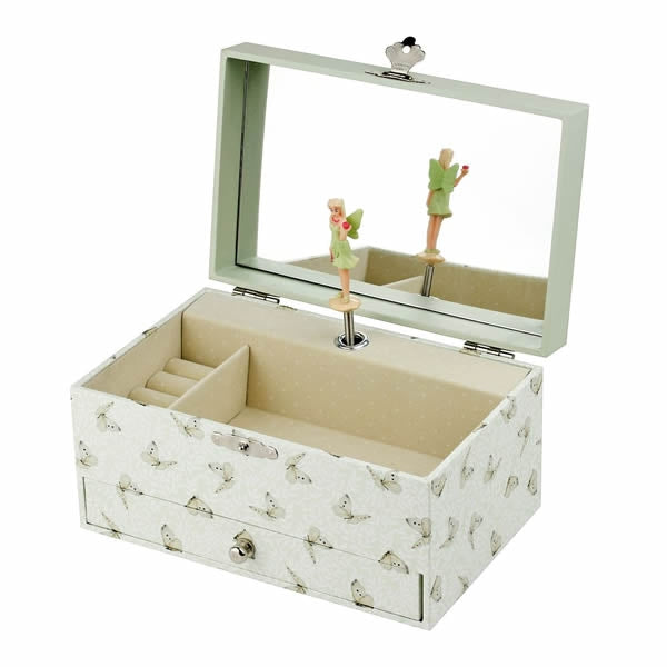 Open Flower Fairies musical jewellery box