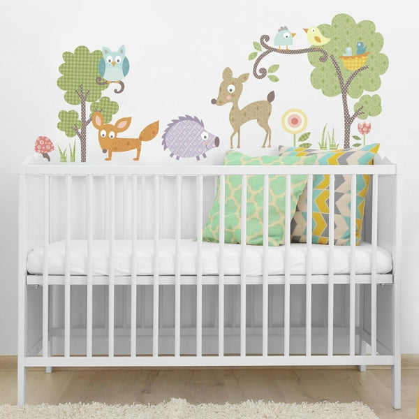 Forest animals nursery wall stickers