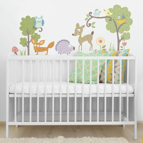 Forest animals nursery wall stickers