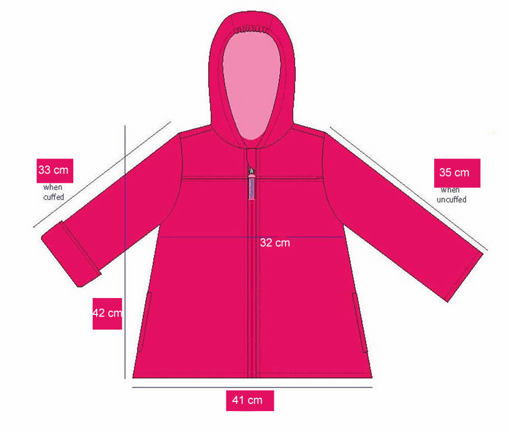 Unicorn raincoat for five-year-old girls