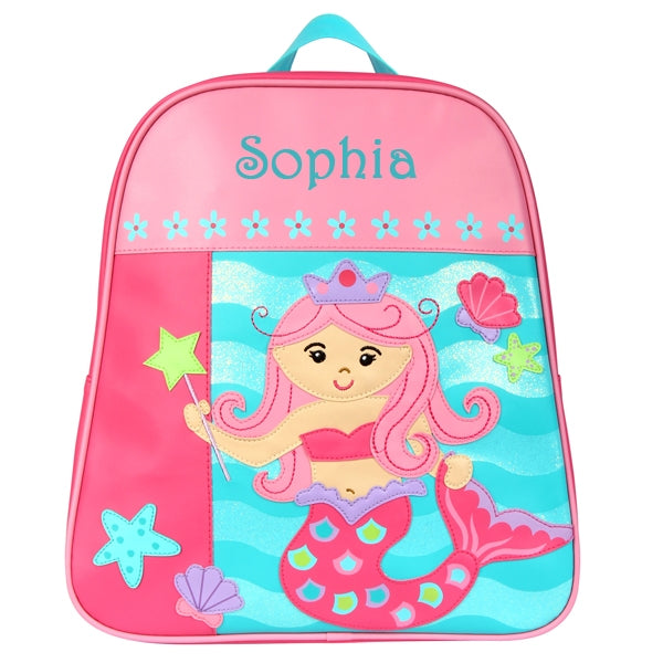 Personalised Stephen Joseph mermaid backpack for girls